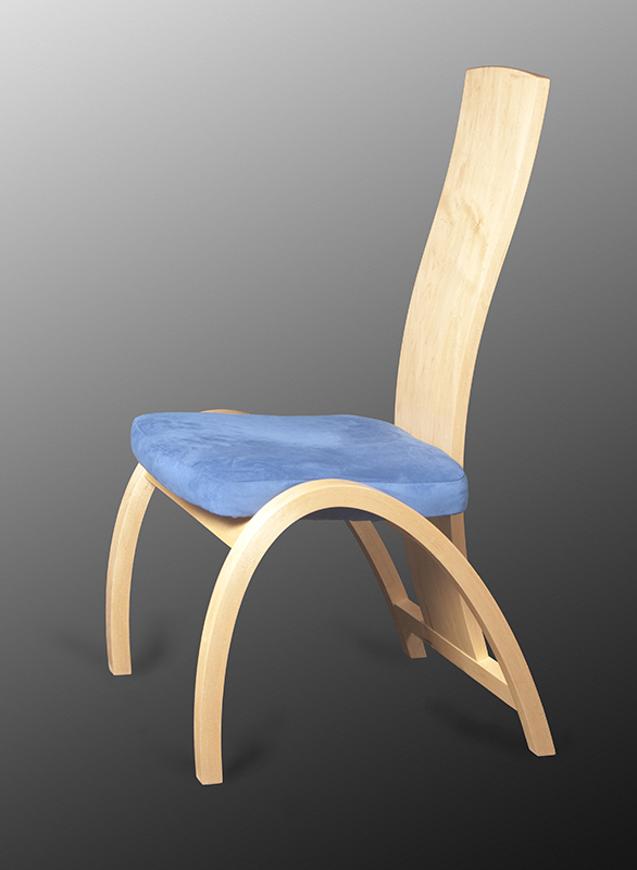 Dining chair, bent maple