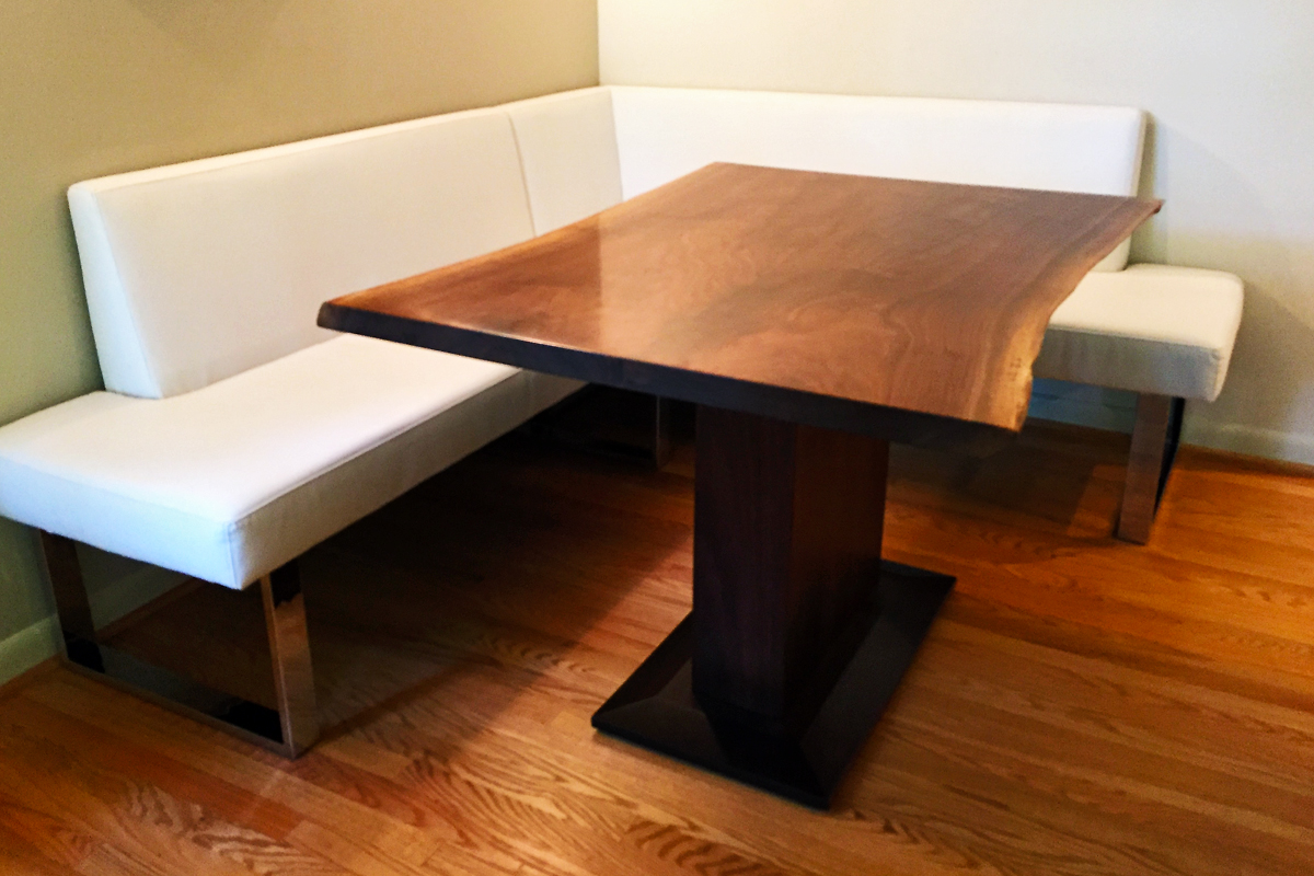 modern table, live edge table, contemporary dining table