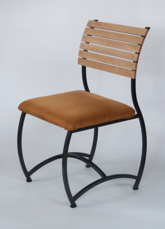 Storybook chair, steel and maple