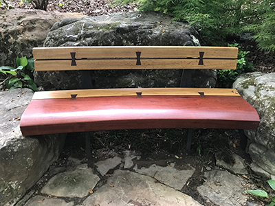 outdoor bench, wooden bench, custom bench
